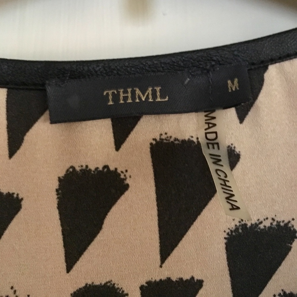 Thml Black And Orange Patterned Blouse - image 3